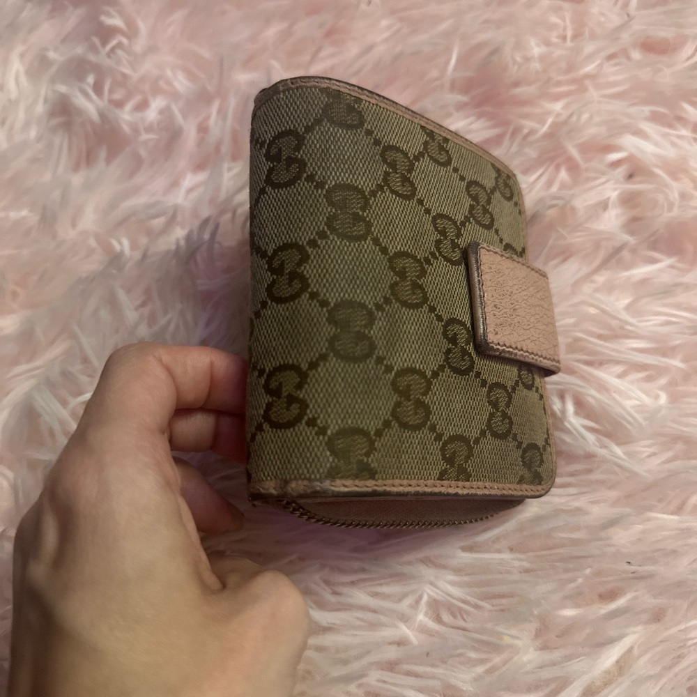 Gucci monogram/pink wallet - Picture 2 of 6